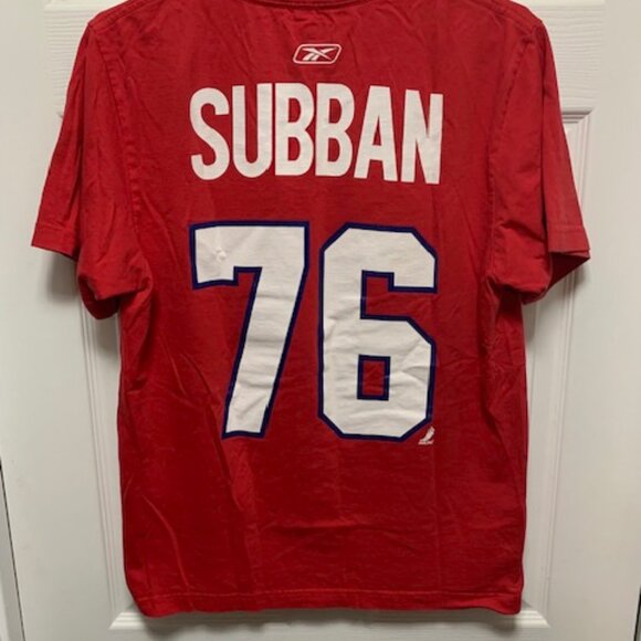 MONTREAL NHL "SUBBAN" #76   MENS TEE - Picture 1 of 3